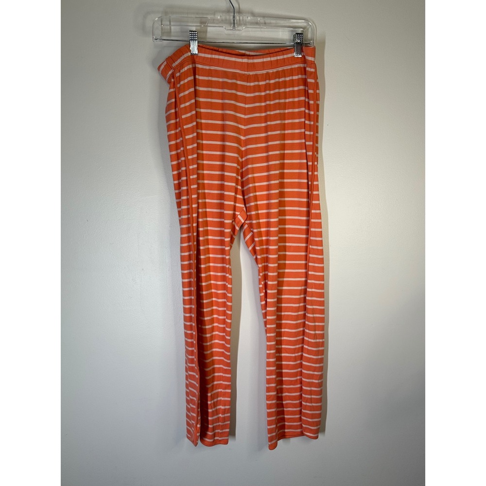 Lake Pajamas Striped Pima Cotton Lounge Pants Womens Size L